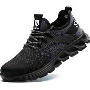 SUADEX Steel Toe Shoes for Men/Women Safety Indestructible Work Shoes Sneaker N